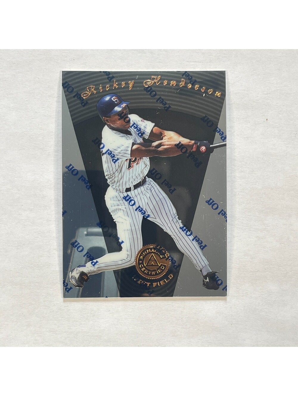 1997 Pinnacle Certified Mint #76 Rickey Henderson Padres card